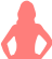 女性のシルエット