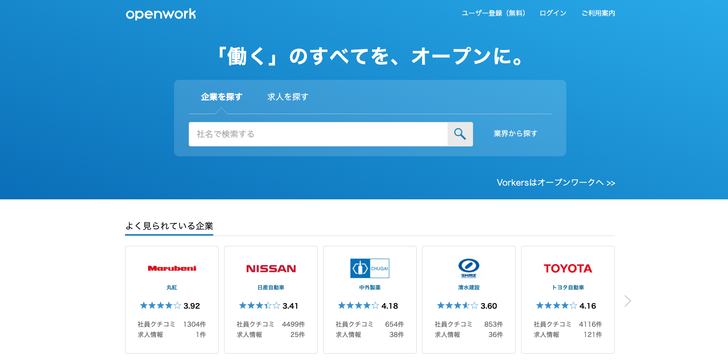 オープンワークのイメージ画像