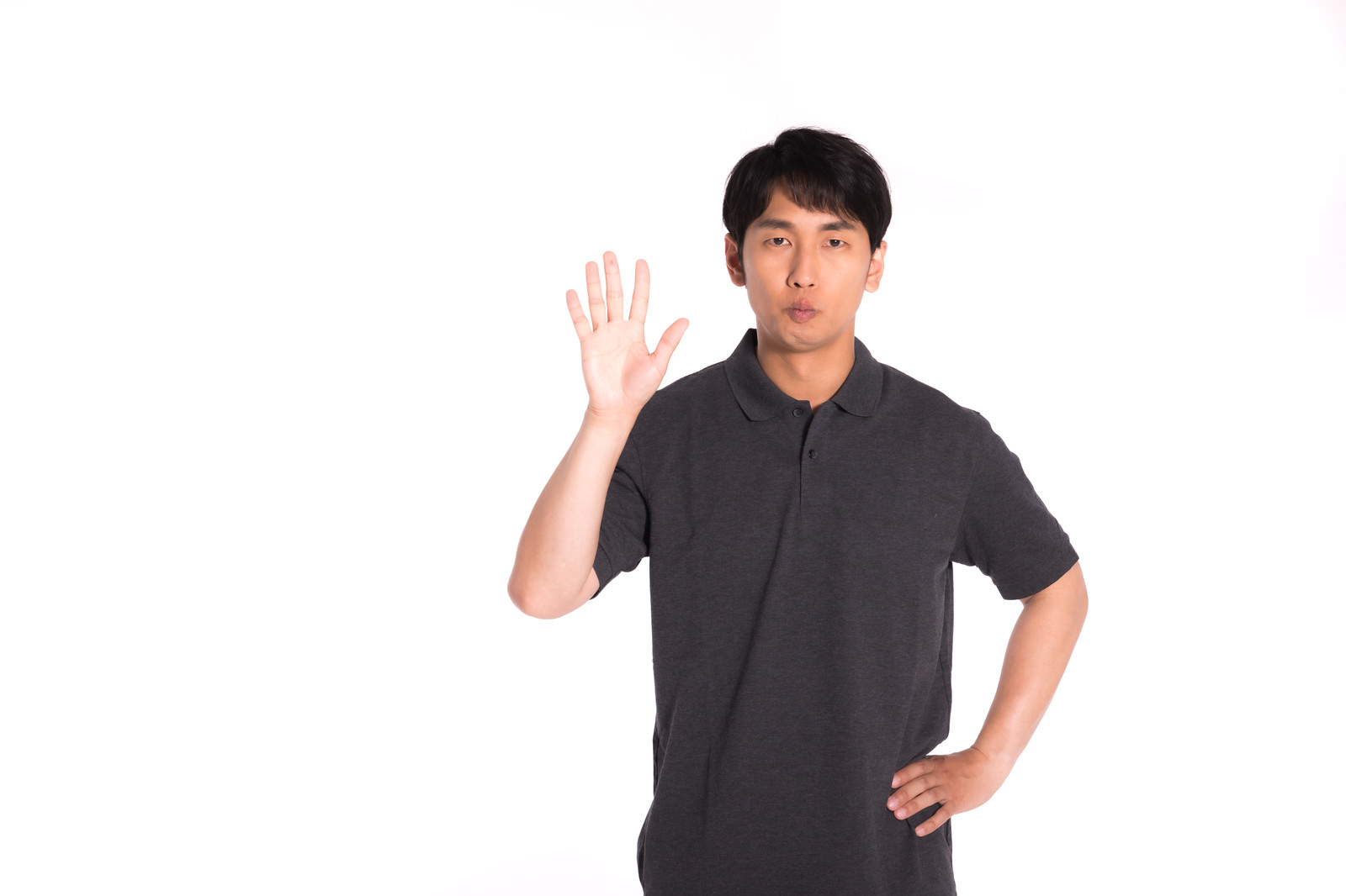 5本指の男性
