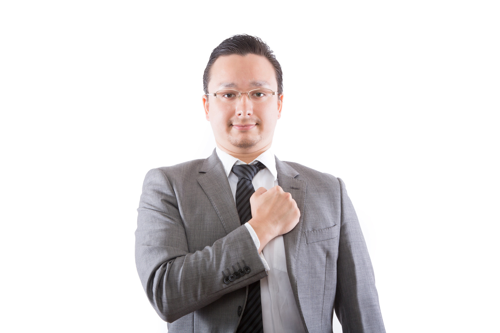 やる気があるスーツの男性