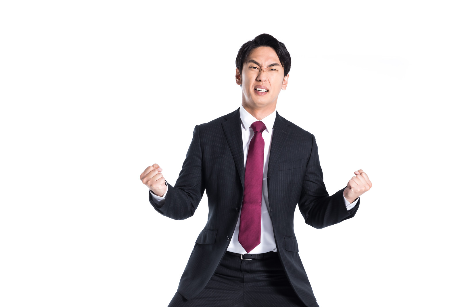 やる気があるスーツの男性