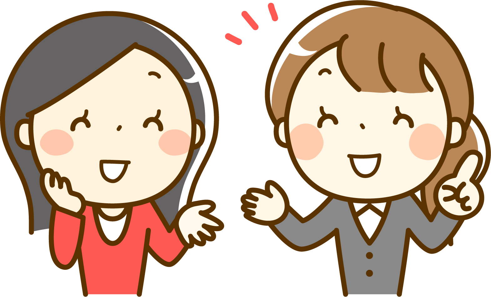 英会話をする女性の画像