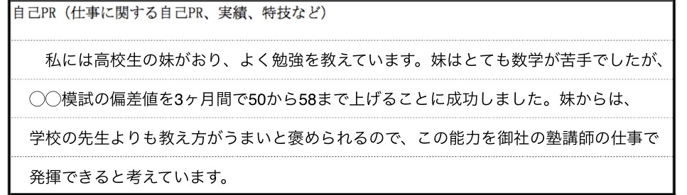自己prの画像